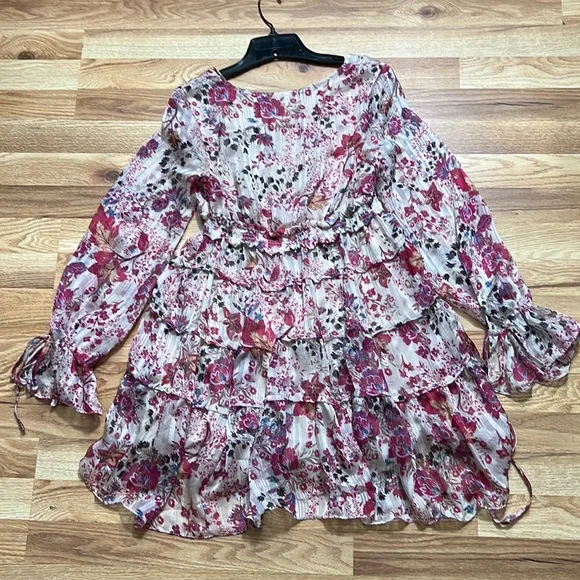 Free People Closer To The Heart Tiered Floral Dress Size XS - Picture 4 of 16